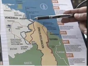 Mapa del Territorio Esequibo Venezolano